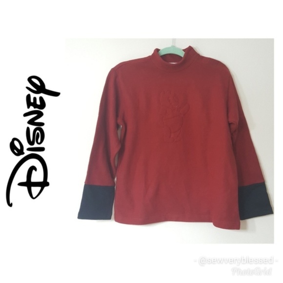 Disney Sweaters - 4/$25 S Vintage Disney Winnie Pooh Bear Fleece Top